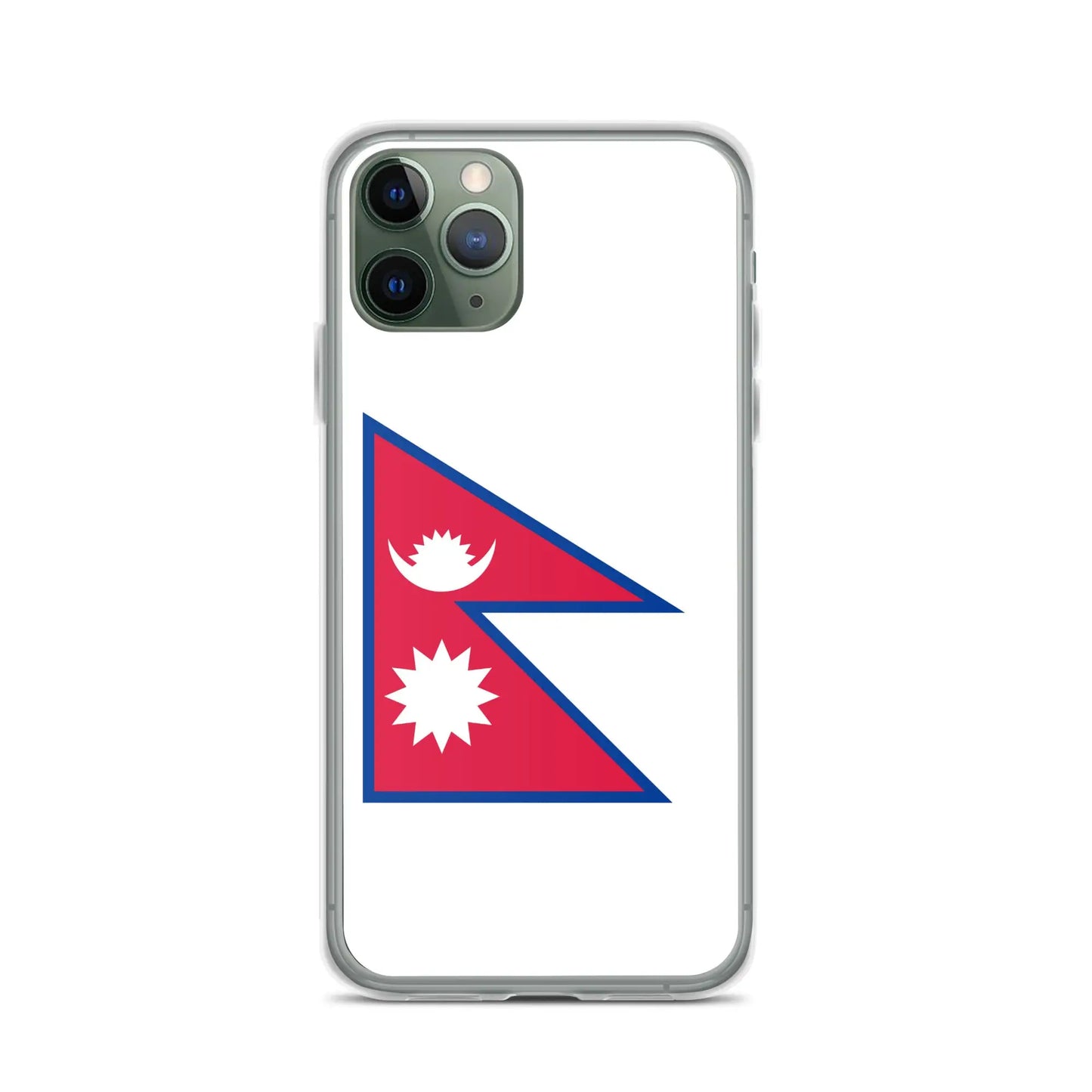 Coque Iphone Drapeau Du Népal – Étui Souple – Résistant Et Antichoc