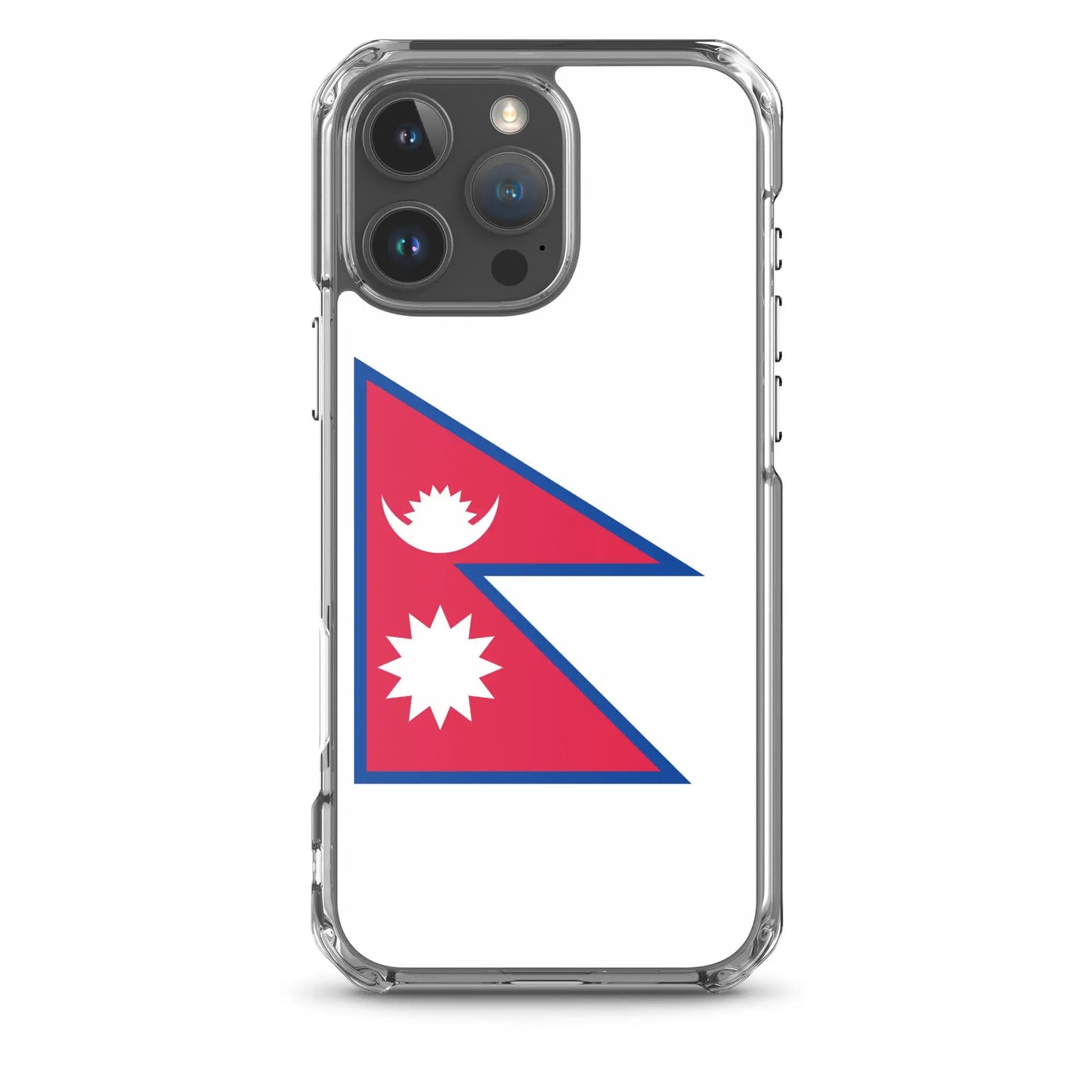 Coque Iphone Drapeau Du Népal – Étui Souple – Résistant Et Antichoc