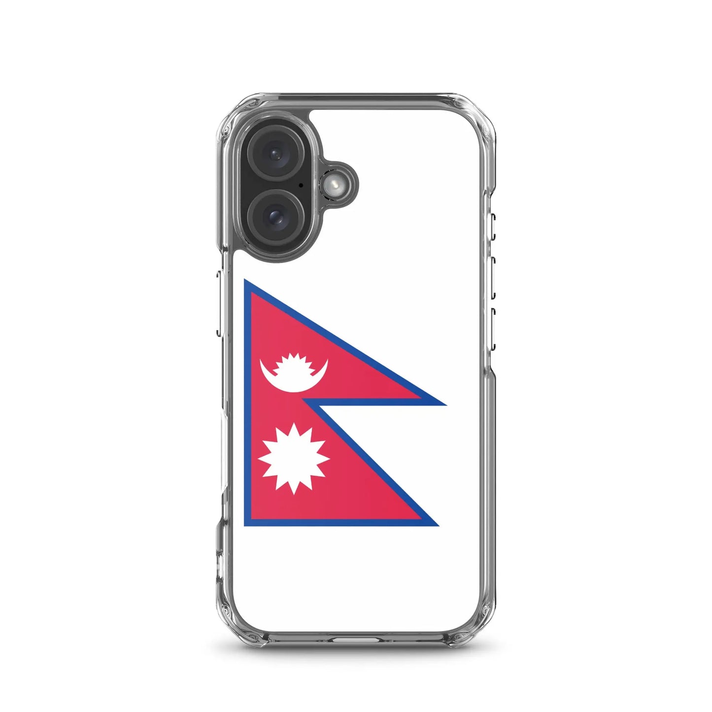 Coque Iphone Drapeau Du Népal – Étui Souple – Résistant Et Antichoc