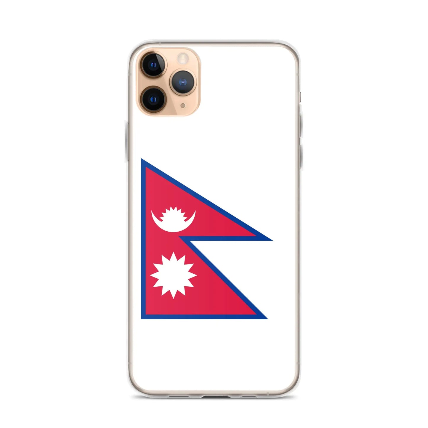 Coque Iphone Drapeau Du Népal – Étui Souple – Résistant Et Antichoc
