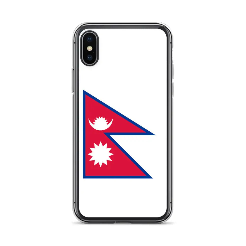 Coque Iphone Drapeau Du Népal – Étui Souple – Résistant Et Antichoc