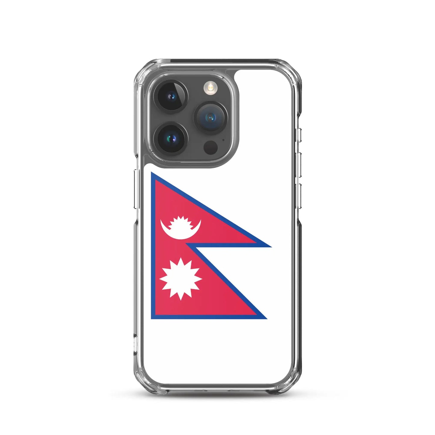 Coque Iphone Drapeau Du Népal – Étui Souple – Résistant Et Antichoc