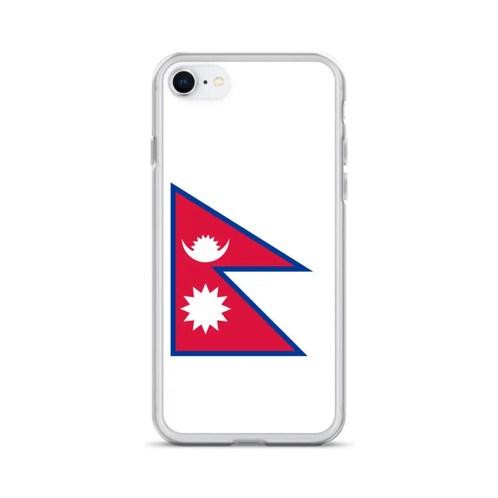 Coque Iphone Drapeau Du Népal – Étui Souple – Résistant Et Antichoc