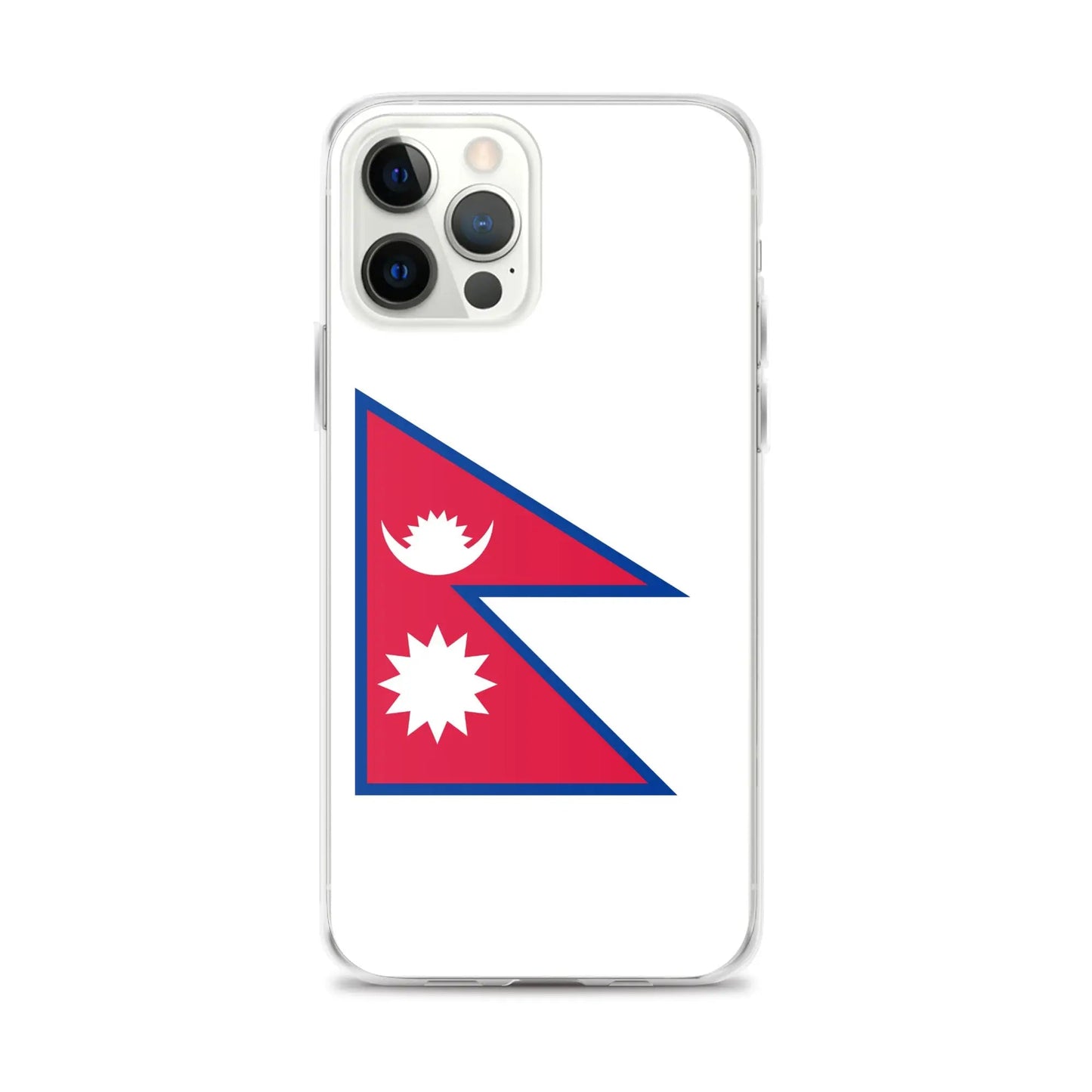 Coque Iphone Drapeau Du Népal – Étui Souple – Résistant Et Antichoc