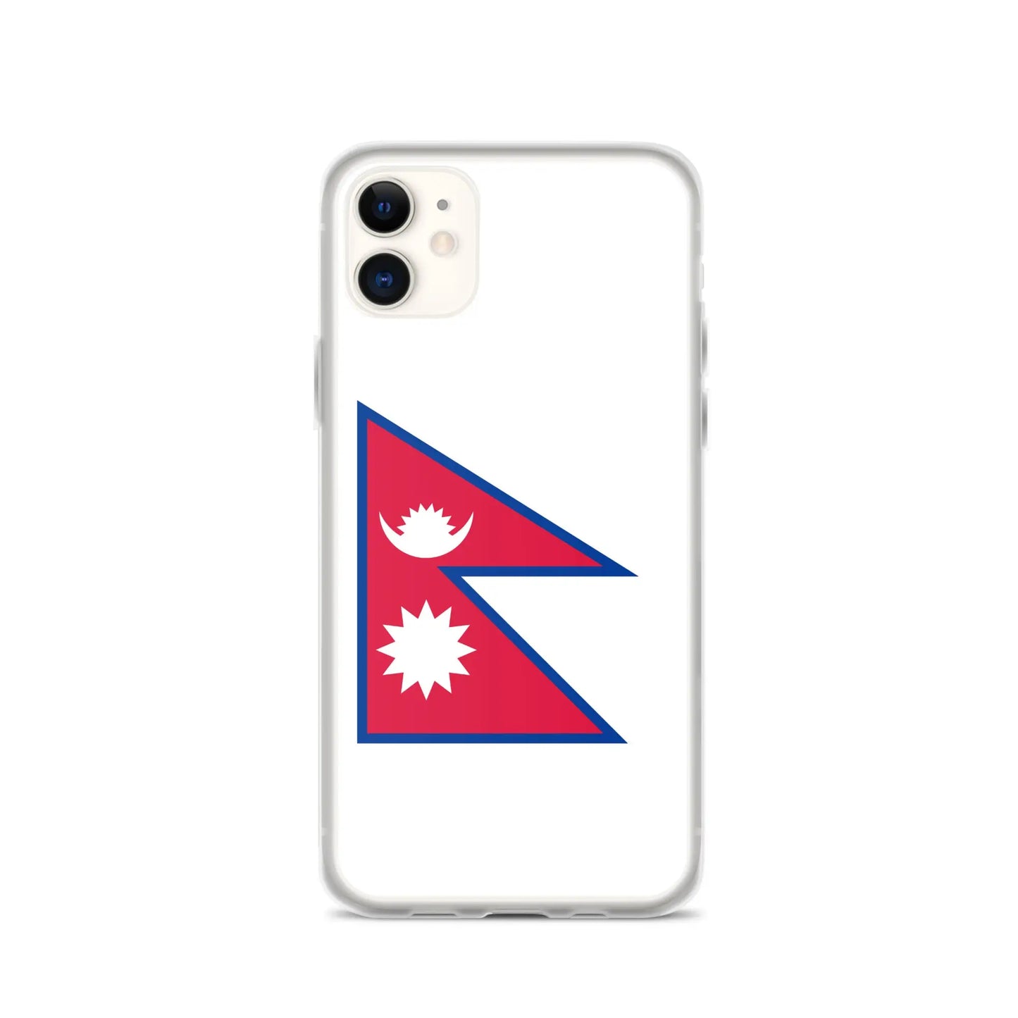 Coque Iphone Drapeau Du Népal – Étui Souple – Résistant Et Antichoc