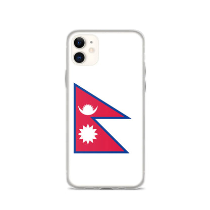 Coque Iphone Drapeau Du Népal – Étui Souple – Résistant Et Antichoc