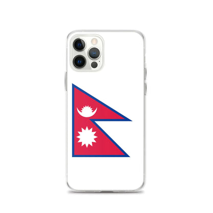 Coque Iphone Drapeau Du Népal – Étui Souple – Résistant Et Antichoc