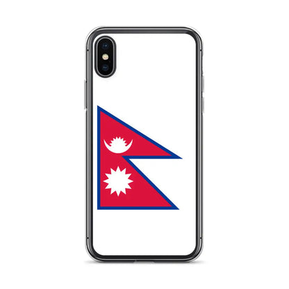 Coque Iphone Drapeau Du Népal – Étui Souple – Résistant Et Antichoc