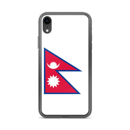 Coque Iphone Drapeau Du Népal – Étui Souple – Résistant Et Antichoc