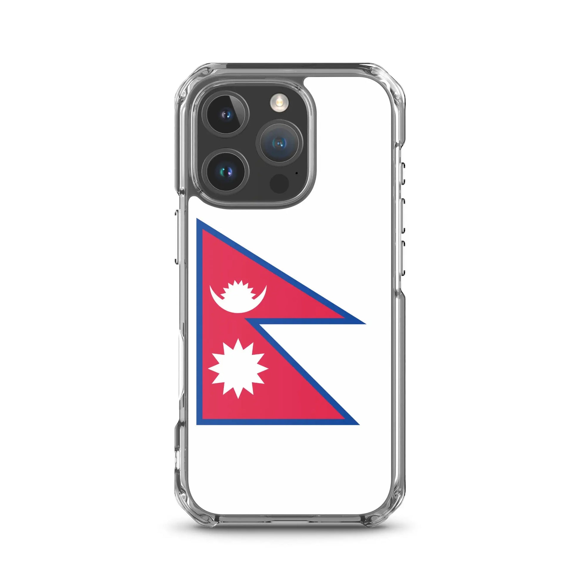 Coque Iphone Drapeau Du Népal – Étui Souple – Résistant Et Antichoc